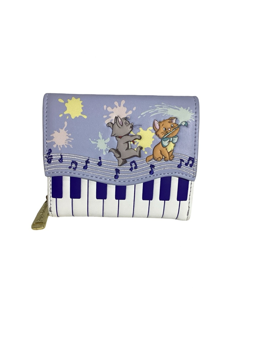 Loungefly Disney Aristocats Kittens On Piano Wallet EUC Box Lunch Exclusive